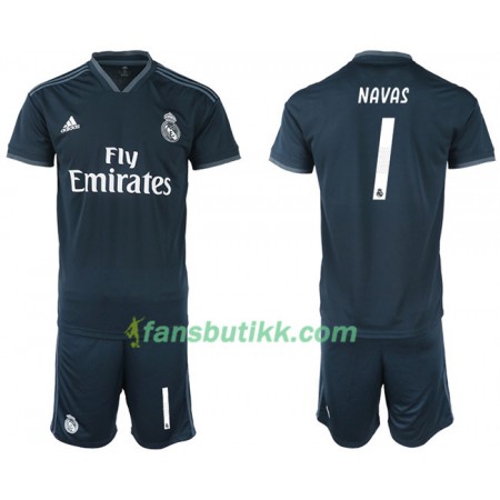 Fotballdrakt Real Madrid NAVAS 1 Barn Bortetrøye 2018-2019 Kortermet